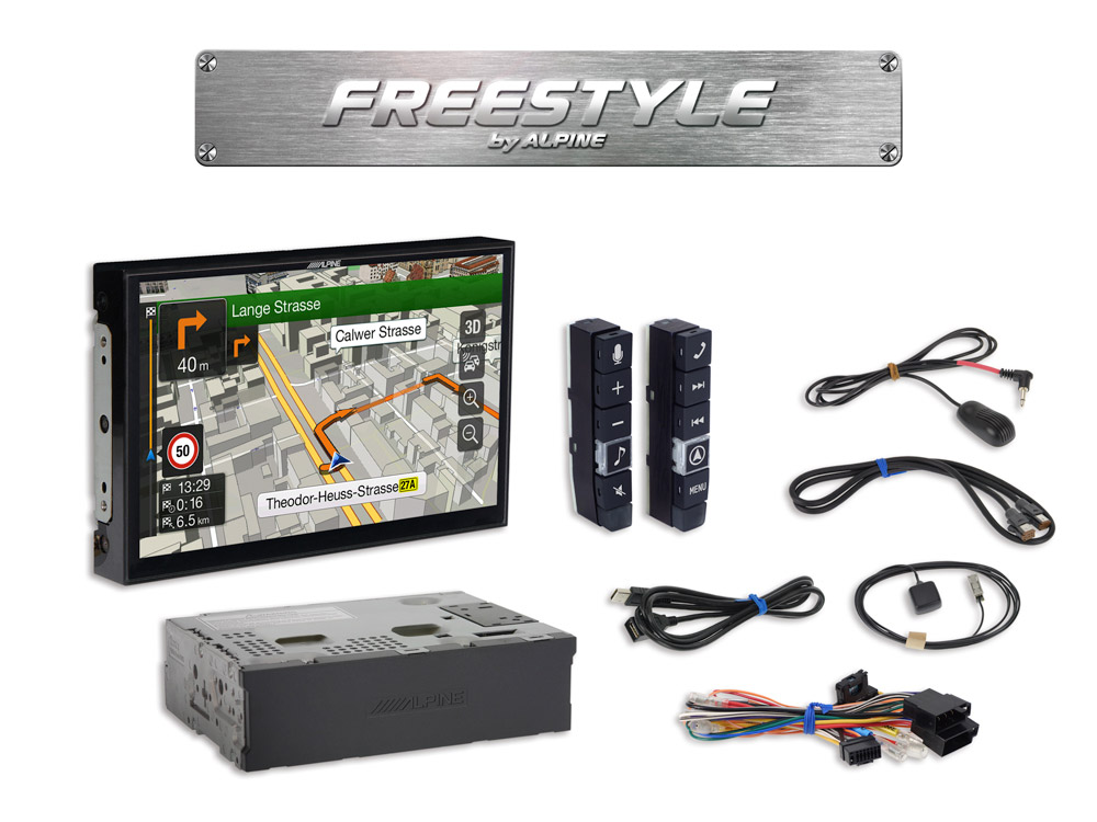 Смазване Китай Инсталация Alpine - X903D-F Freestyle 9-inch Navigation System for custom installation  with TomTom maps, compatible with Apple CarPlay and Android Auto