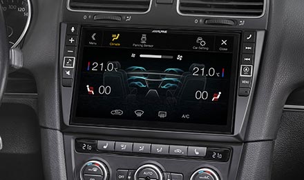 VW Golf 6 - Klimaanzeige Display - X903D-G6