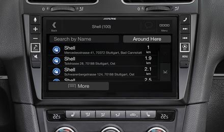 VW Golf 6 - Navigation - POIs (Points of Interest)  - X903D-G6